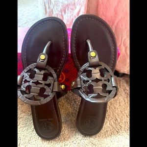 Tory Burch Miller sandals.